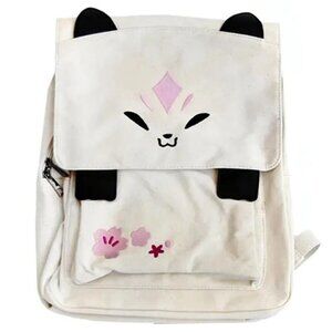 Off-White Spirit‎ Fox Backpack - Pink Sakura Cherry Blossom - Magnetic Closure